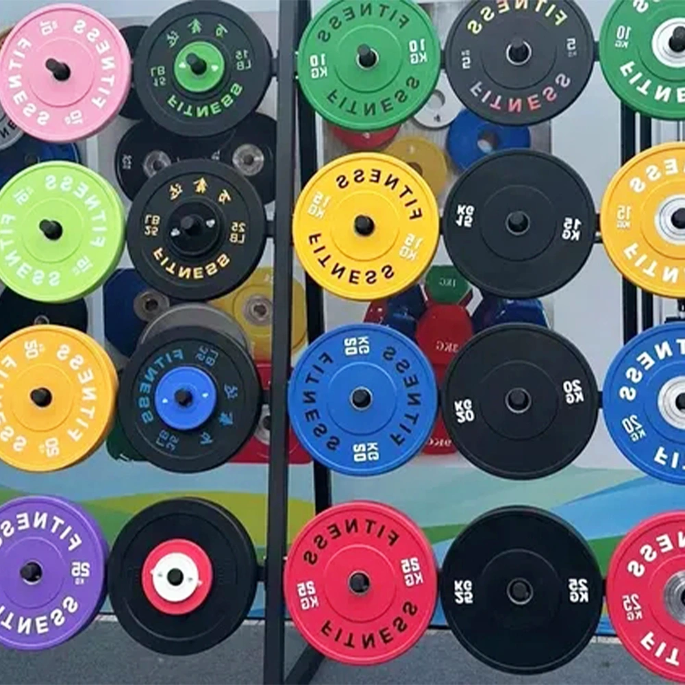 Fitness Bumper sheet pad Colorful Weight Professional Rubber Barbell Plate